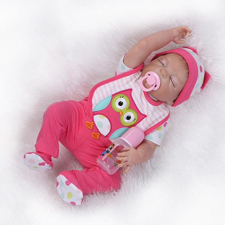 NPK Realistic Full Silicone Cute Baby Doll 56 cm