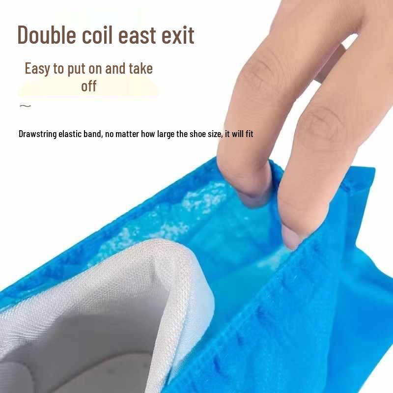 Thick Waterproof Non-slip Disposable Shoe Covers - Breathable, Dustproof, Wear-resistant for Indoor Use and Rainy Days