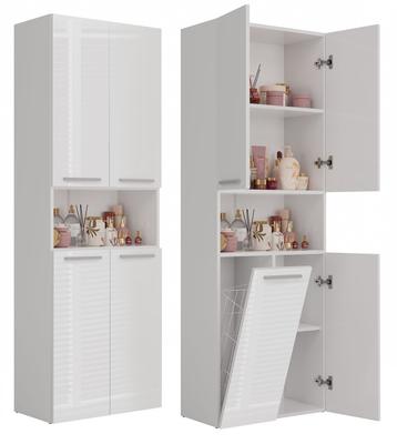 Nel 1K/DK Bathroom Column, Glossy White