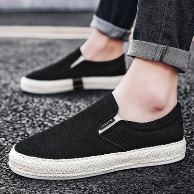 Pantofi sport bărbătești din pânză, respirabili, casual, de vară, din catifea reiată, stil pescar