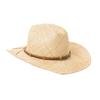 European and American new fashion metal buckle belt hand-woven treasure grass wide-brimmed cowboy hat outdoor beach sunshade straw hat