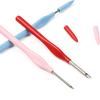 Pack Of 4 Punching Needle Embroidery Pen 2.5/3/3.5/5.0mm Needle Head for Beginner Hobbyists Embroidery Stitching Craft