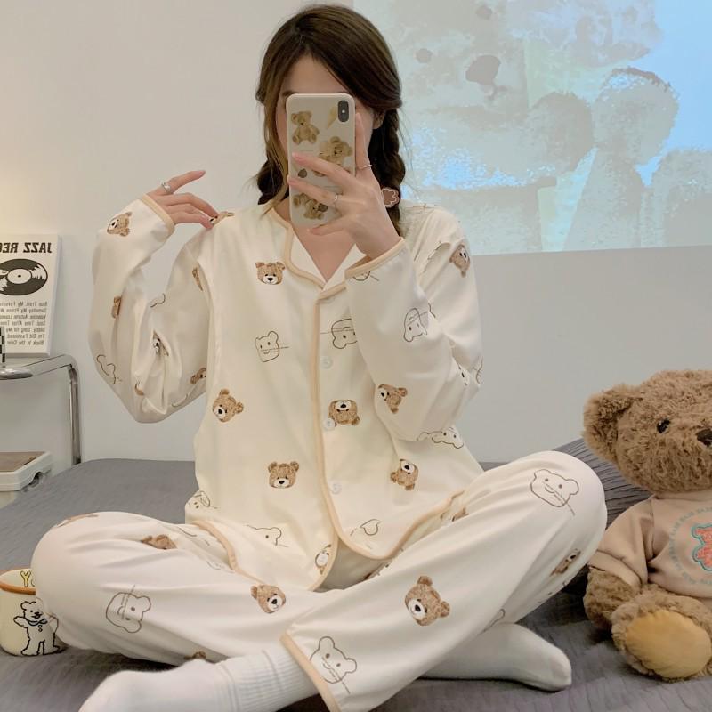 Adjustable Maternity Pajamas: Lightweight, Sweat-Absorbent Nursing Suit for Postpartum and Pregnancy Seasons