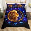 Constellation Taurus Three-Piece Quilt Cover 3D Digital Printing Bedding Set Bed Cover