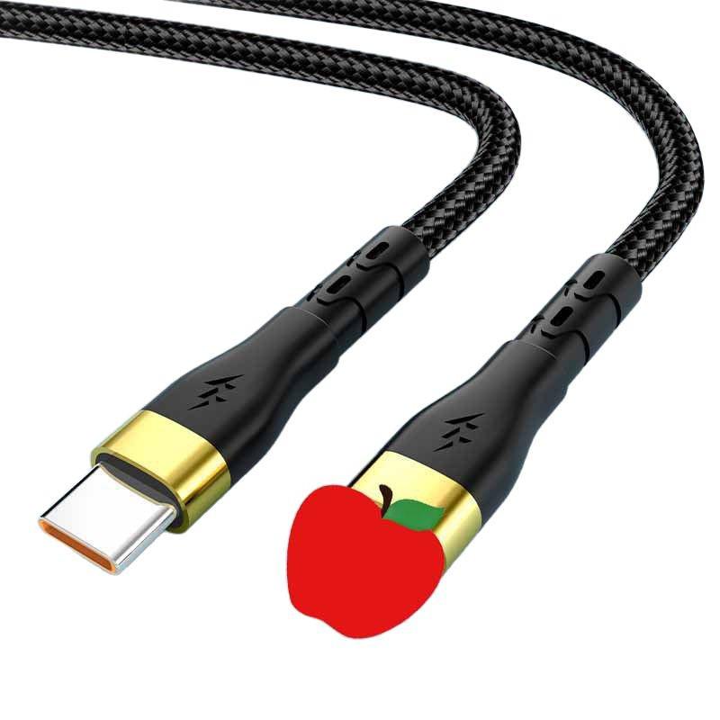 120W Fast Charging 6A Braided PD Cable for Apple 14/13/12/11/8s