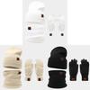 Snowflake Pattern Wool Hat Scarf Gloves Bundle For Cold Weather Fashion