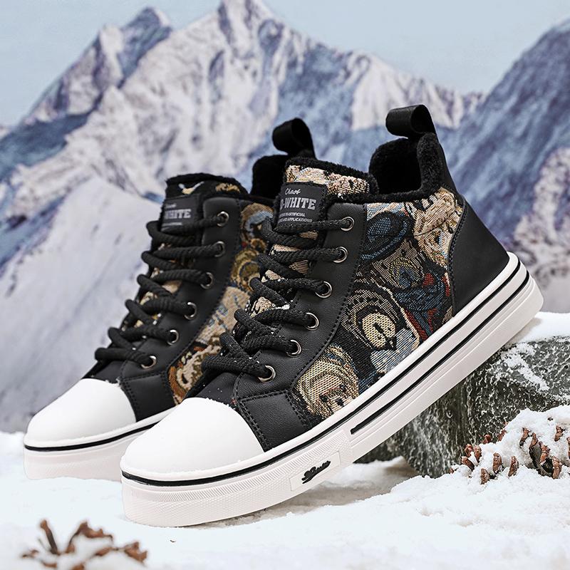 

Мужская повседневная обувь на шнуровке для студентов, мужская обувь для работы на открытом воздухе, высококачественные осенне-зимние трендовые ботинки, высокие ботинки для мужчин 45