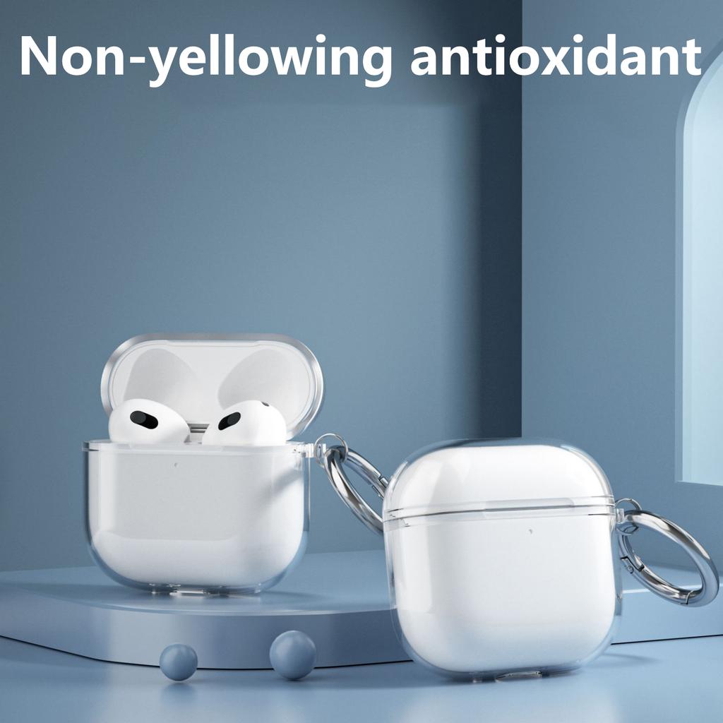 Silikon Schutzhülle Abdeckung Hohe Transparenz Stoßfeste Abdeckung für Airpods4 Ohrhörer