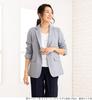 Jacket Suit for Cool Business Summer Large Long Job Office 3L Navy Mix [Add Rouge] Only, Women, Spring, Summer, Biz, Washable, Suit, Suit, Size,