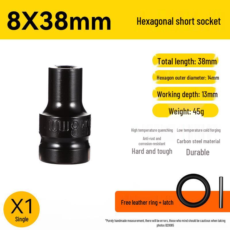 Electric Drill & Wrench Extended Hex Socket Set (8-34mm)