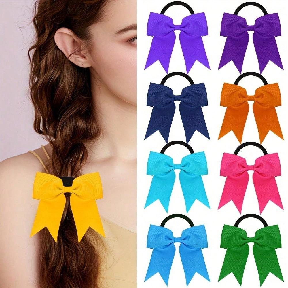 Fermacapelli a Fiocco Colorati Vivaci - Elastici per Capelli da Donna - Accessori per Capelli con Design a Corda, Facili da Usare e Comodi da Indossare