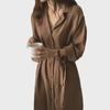 Yujie Lightly Mature French Shirt Dress - Brown for Spring/Summer