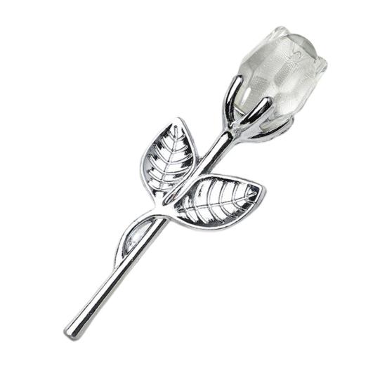 Trandafir fals practic, limpede ca cristal, decorare pentru trandafiri, aplicație largă, flori de cristal artificial, favoruri de petrecere