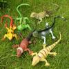 1PCS Soft Rubber Lizard Toy Realistic Squeak Sound Simulation Reptile Desktop Decoration Cognitive Learning Animal Ornaments