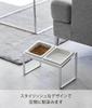 Yamazaki Tower Pet Food Bowl Stand Angled High W29 X X Pet Food Model 10037 Set, Type, White, Dimensions D15.5 H17.6cm, Easy-to-Eat, Bowl,