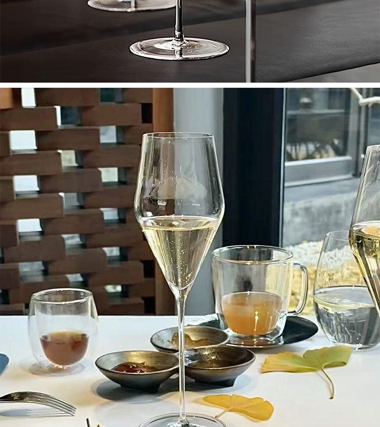 Luxurious Handmade Crystal Champagne Flutes – Ultra-thin, Thin-Stemmed Red and Sparkling Wine Glasses.