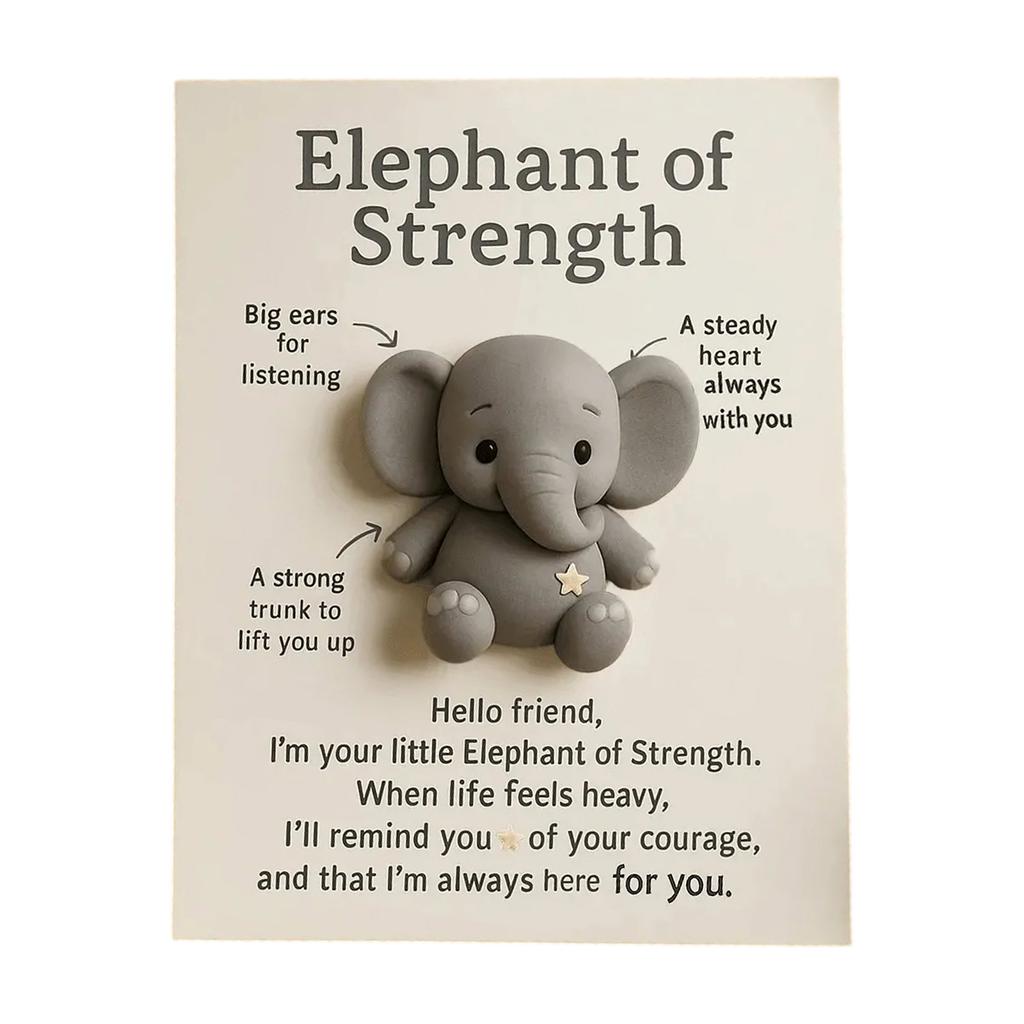 Animal Pocket Hug Gift, A Hug And A Friend Of In Your Pocket, Comes With An Encouraging Greeting Card.