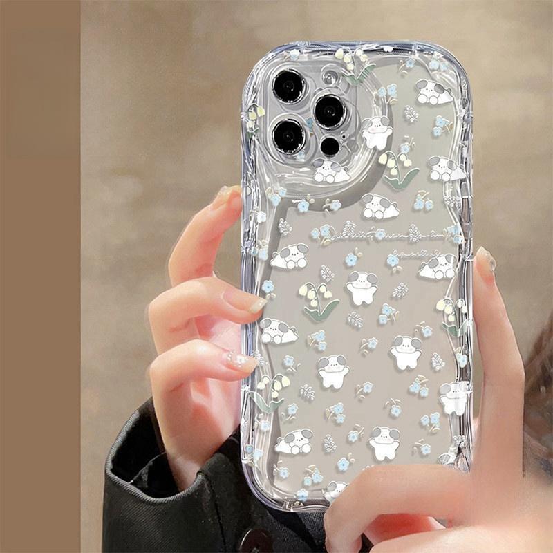 Tulip Flower Floral Case For Samsung Galaxy A34 5G A55 A35 S22 Ultra S24 S23 A54 A53 A52 A14 A13 Cover Funda Soft Transparent