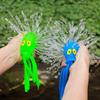 1/2/3/4Pcs Water Absorbing Octopus Squeeze Toy Stress Relief Summer Outdoor Beach Swimming Pool Water Spraying Octopus Fidget Toy