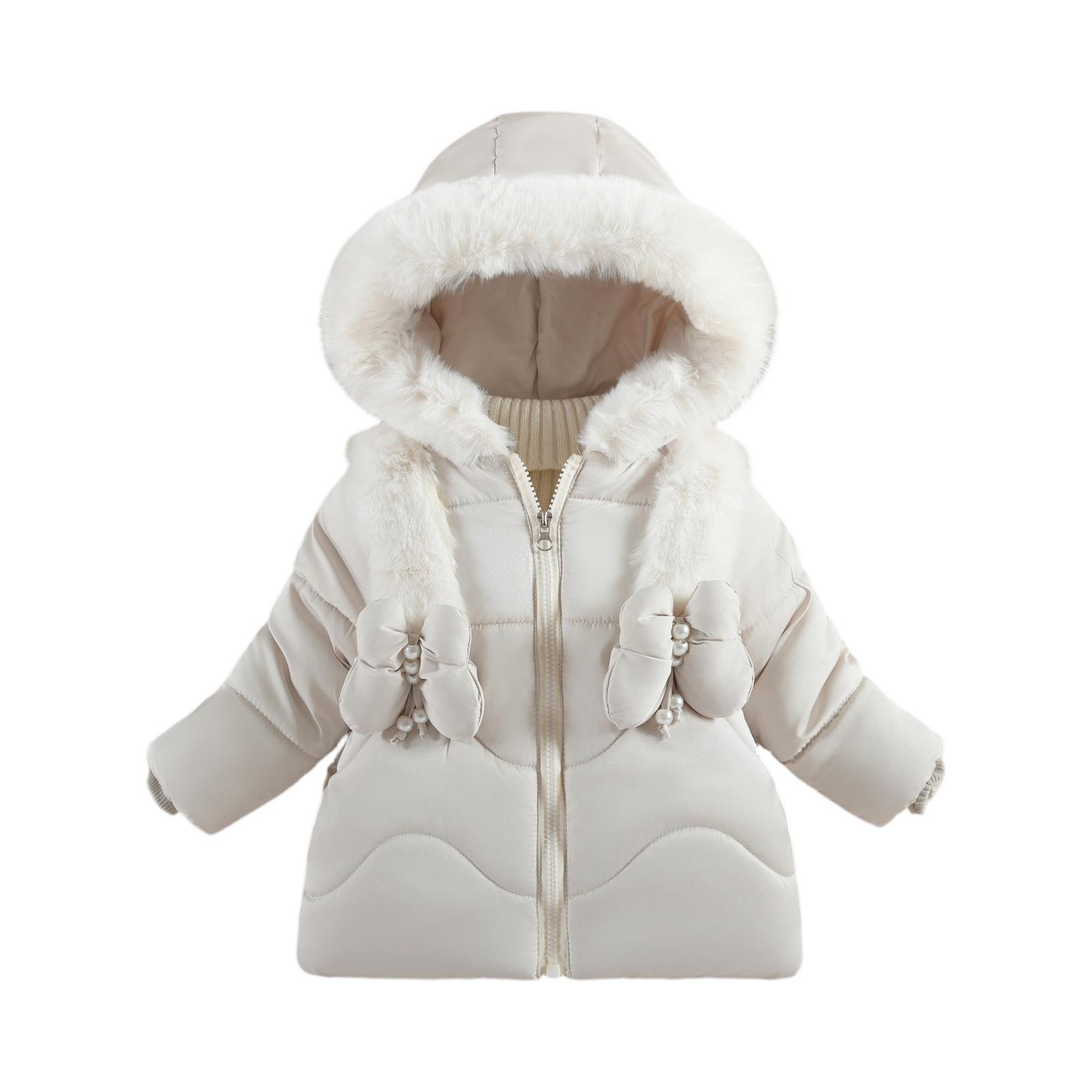 

Зимове дитяче утеплене пухове пальто ThermoPlume 110 білий