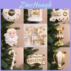 Christmas Santa Claus Ornaments With Plastic Material For Holiday Tree Decoration Scene Setup