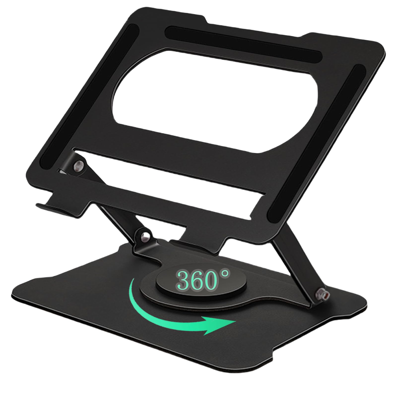 

Omiaskwa Ноутбук Вращающийся на 360 градусов ПК Постура Тепло Совместимый со Стойкой для работы из дома, Стойка, Эргономичный, Улучшение, Регулируемый по высоте/углу, чёрный