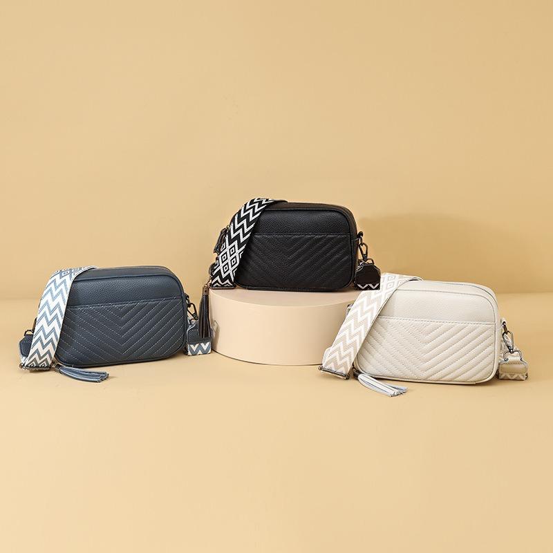 Leather Bag New Fashion Women's Bag Simple Shoulder Messenger Bag First Layer Cowhide Small Square Bag