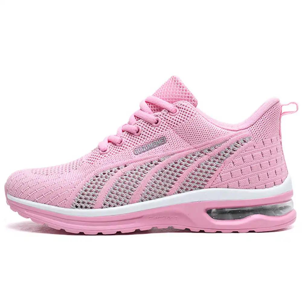 Fashion Openwork Large Dimensions Casual Women's Shoes Loafers White Basketball Woman Lace Autumn Spring Sneakers Sport