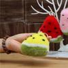 Rex Rabbit Hair Watermelon Bag Pendant Plush Mobile Phone Keychain Pendant Fashion Fur Bag Pendant Accessories
