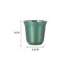 Double Wall Insulated Stainless Steel Espresso Cup Capsule Coffee Mug Metal Drinking Demitasse Cup For Home Indoor or Outdoor