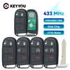 KEYYOU 1PCS Smart Remote Key 433Mhz ID46 Chip Keyless For Jeep Renegade Compass C-CUV Trailhawk SIP22 M3N-40821302 M3N40821302