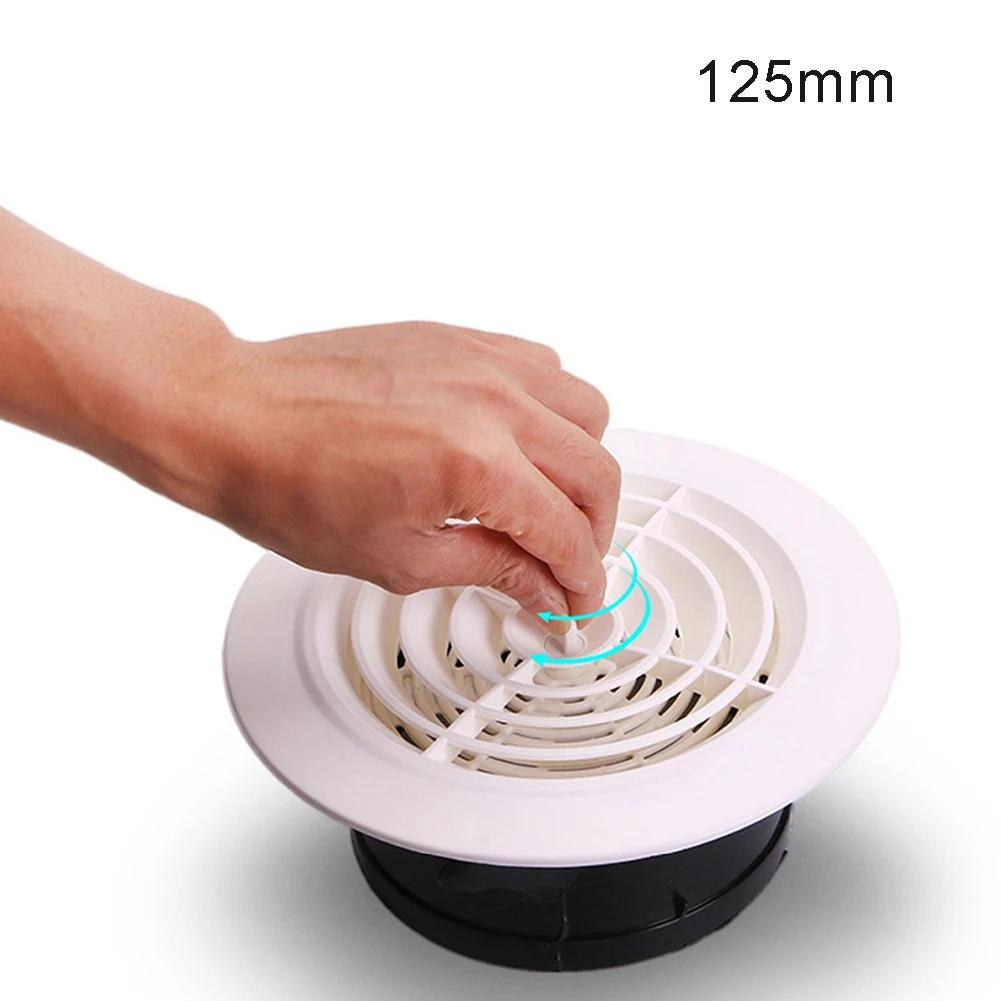 1 X Round Air Vent Louver Grille Cover Outlet Adjustable Exhaust Vent Ducting Ventilation-Grilles 75mm-150mm Air Vent Cover