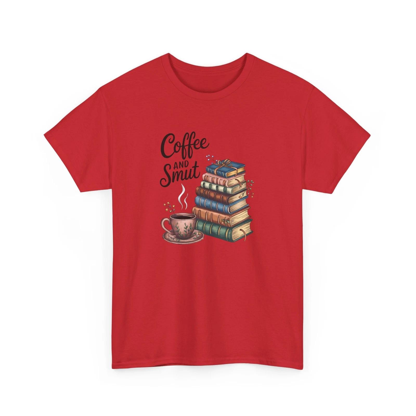 

Book T-Shirt | Funny Reading Shirt | Coffee and Smut T-Shirt 2XL
