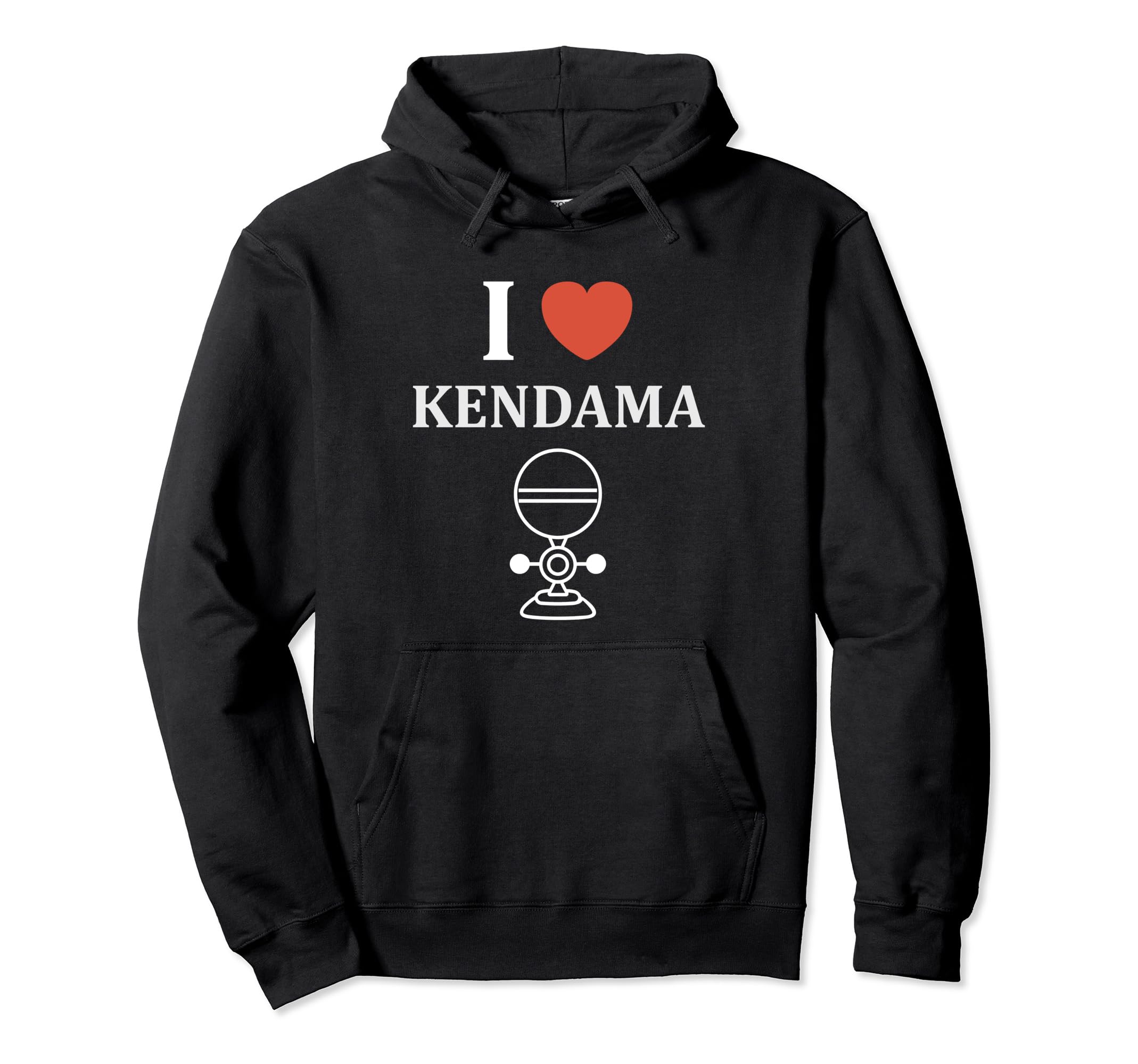 

Kendama Toy Simple Humor I Love Kendama Hoodie чёрный