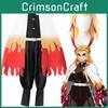 Stilvolles Demon Slayer Kimetsu No Yaiba Rengoku Kyoujurou Cosplay Kostüm Kimono Robe Anzug Mit Exquisiter Verarbeitung Und Bequemer Passform