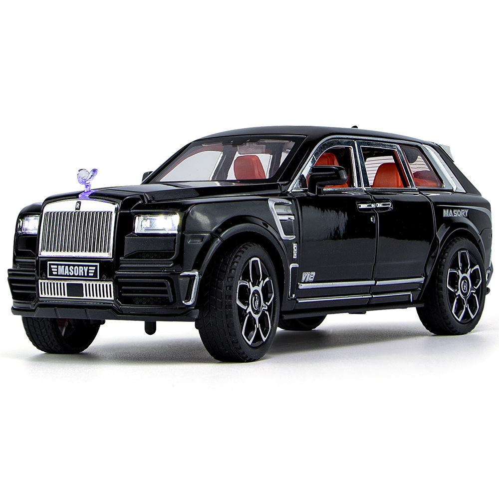 1/24 Rolls-Royce Cullinan Automobile Model Metal Die Cast Simulation Sound Light Boy Birthday Gift Ornament Halloween Toys