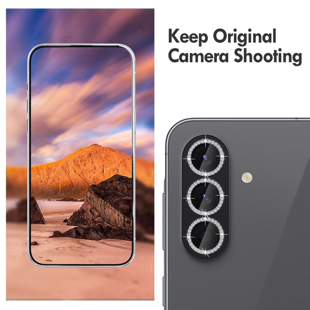 For Samsung Galaxy A36 5G Camera Lens Protector Diamond Ring Design Tempered Glass Lens Film