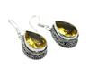 Citrine Gemstone Ethnic Handmade Drop Dengle Earring Jewelry ER 7012