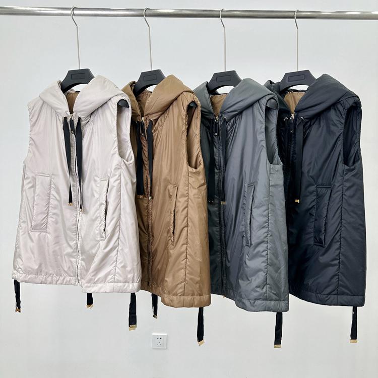 Women Vest Hood Casual Sleeveless Jacket Fashion Autumn Winter