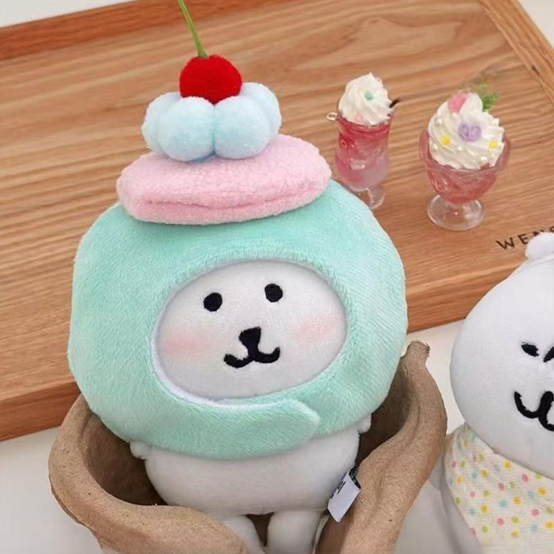 Kawai Relaxed Bear Headgear 10Cm Cotton Doll Clothes Change Cute Cartoon Outfit Doll Accessories