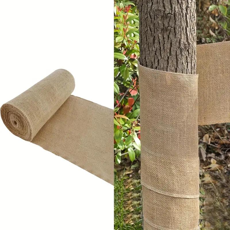1pc Garden Jute Wrap Durable Jute Fabric Wrap Waterproof Bark Protector For Winter Tree Trunks Plants Gardening Accessories
