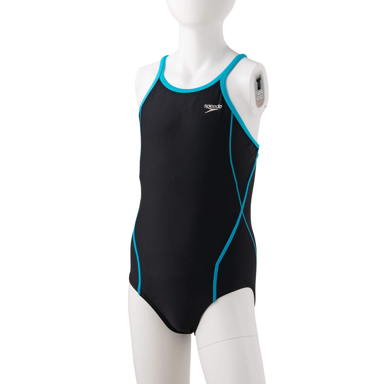 

Speedo School Swimsuit Rode Suit Swimming Girls SFG02015 140 Black/Turquoise