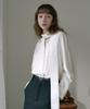 LEFTSEOUL Classic Tie Blouse [Ivory]