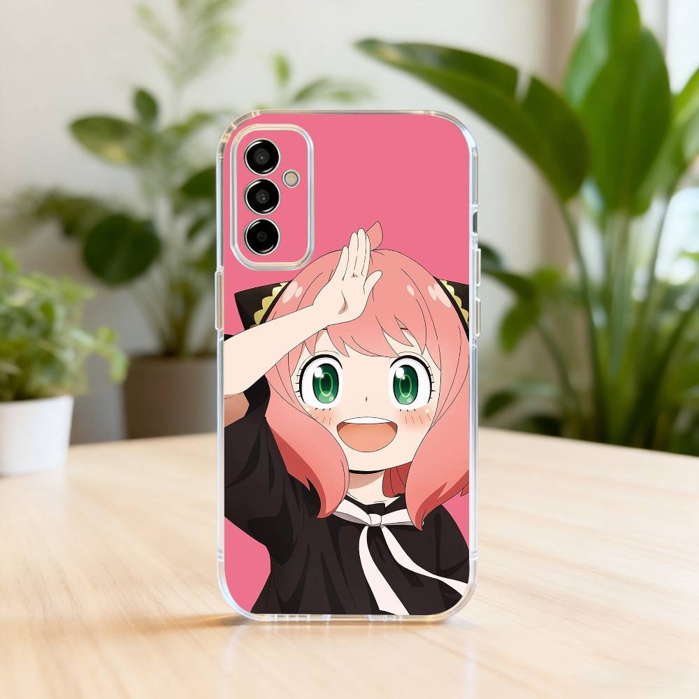 

Handsome cute SpyxF-Family-es Phone Case Transparent Silicone Soft For SamsungA10,12,20,21S,30,31,40,50,51,52,70,71 Samsung a52 a52S