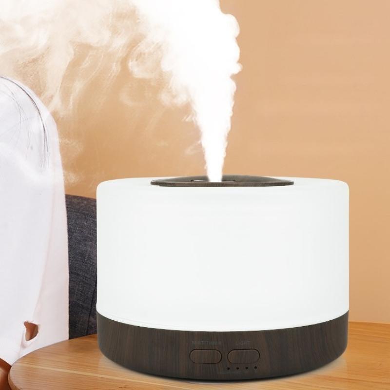 700ML Ultrasonic Aroma Diffuser Remote Control Humidifier with 7 Color LED Light for Home Office Bedroom Use
