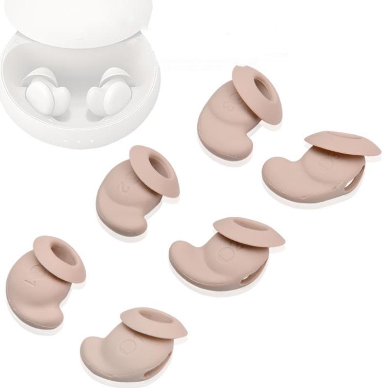 6 Pack Silicone Ear Tip Plugs Sleeve In Ear Headphone Soft Comfortable Earbud Covers Enhancing Sound Isolation for Sleep