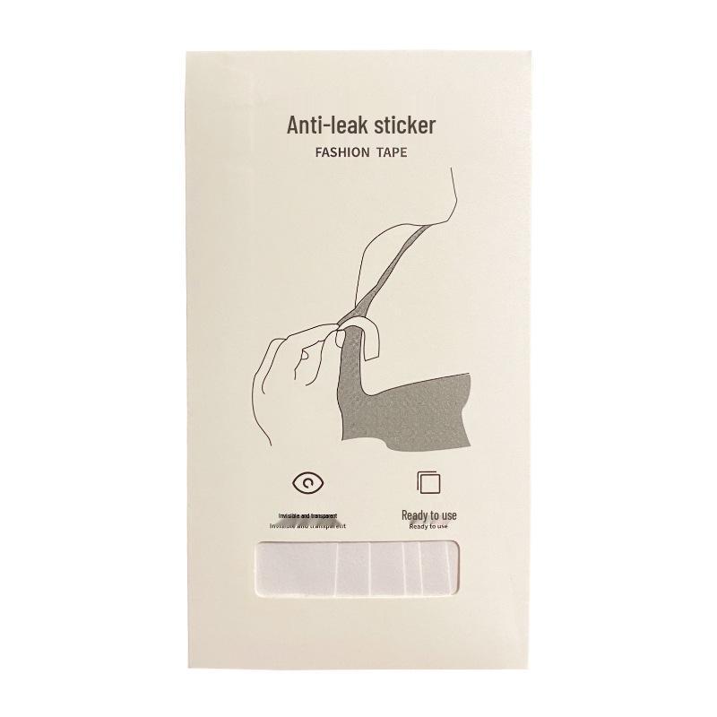 Double-Sided Transparent Collar Tape Roll - Invisible, Anti-Exposure Stickers Transparent: Pack of 10