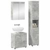Bathroom Furniture Set TULUM 3 Pcs Concrete Grey 60 X 34 X 63 Cm