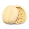 Kurita's Special Guardian Buddha Statue: Ebisu (Lotus-Shaped Incense Holder Buddha [Pocket Buddha]) Guardian Buddha for Business (5.7cm High, 4.8cm