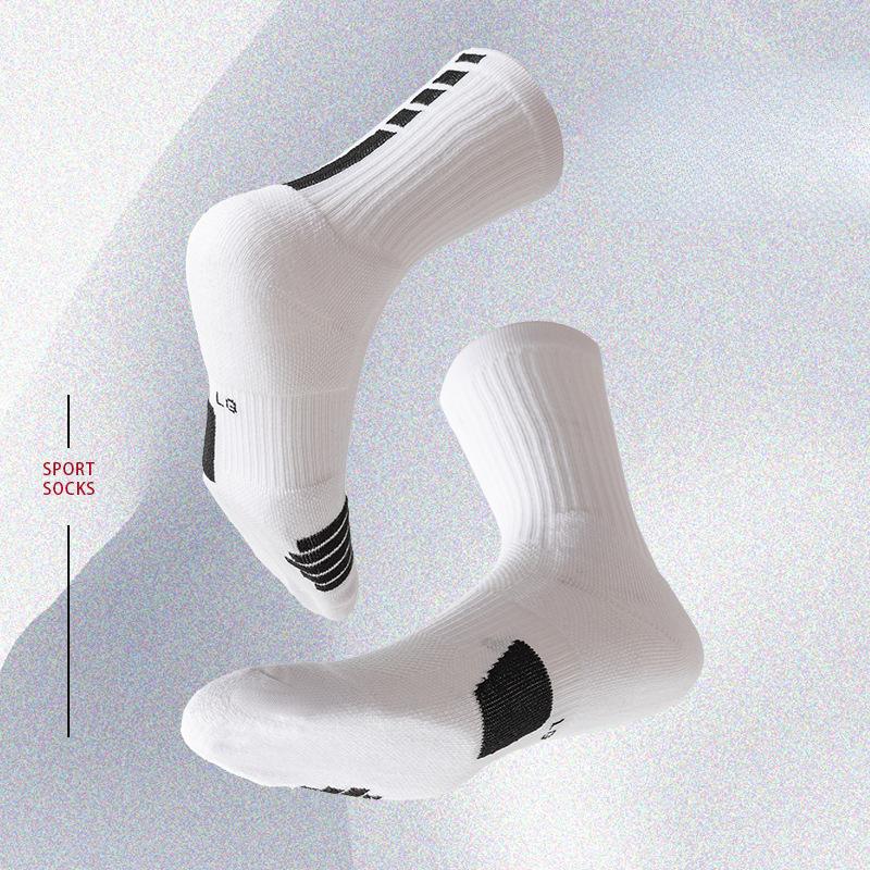 Men's Professional Basketball Training Non Slip Thick Towel Bottom Breathable Long Socks